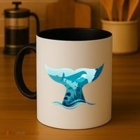 Ocean Sea Life Whale Tail Coffee Mug thumb 4