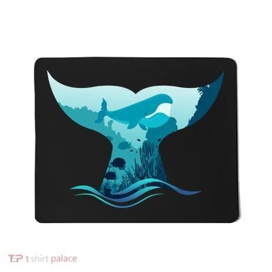 Ocean Sea Life Whale Tail Mousepad