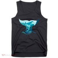 Ocean Sea Life Whale Tail Tank Top thumb 0