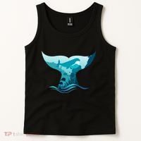 Ocean Sea Life Whale Tail Tank Top thumb 2