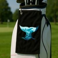 Ocean Sea Life Whale Tail Golf Towel thumb 2