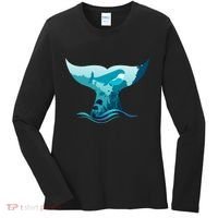 Ocean Sea Life Whale Tail Women's Long Sleeve Shirt thumb 0