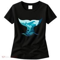 Ocean Sea Life Whale Tail Women's T-Shirt thumb 0