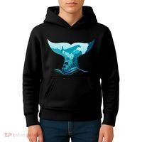 Ocean Sea Life Whale Tail Kids Hoodie thumb 4