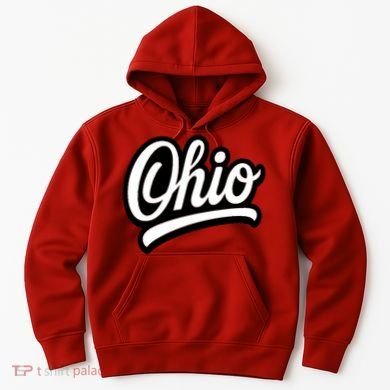 Ohio Script Logo Sports Team Fan College Varsity Hoodie