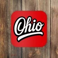 Ohio Script Logo Sports Team Fan College Varsity Coaster thumb 0