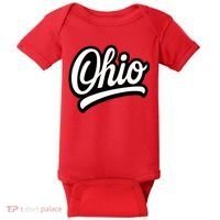 Ohio Script Logo Sports Team Fan College Varsity Baby Bodysuit thumb 0
