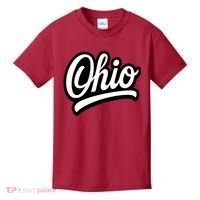 Ohio Script Logo Sports Team Fan College Varsity Kids T-Shirt thumb 0