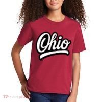 Ohio Script Logo Sports Team Fan College Varsity Kids T-Shirt thumb 2