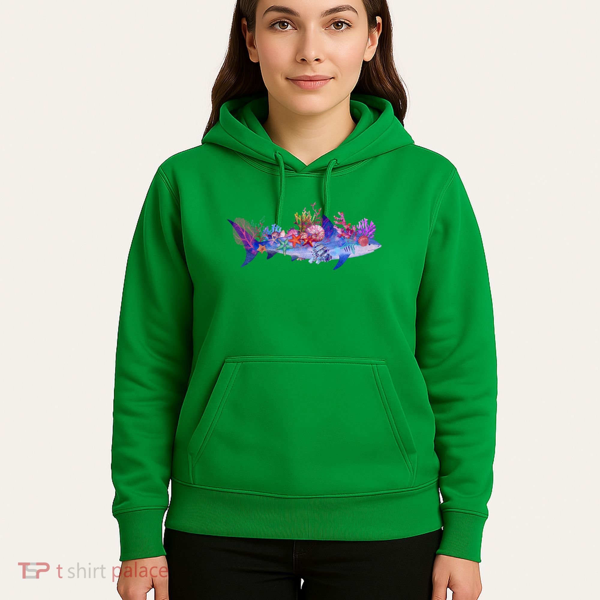 Ocean Sea Life Shark Hoodie