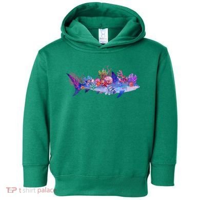 Ocean Sea Life Shark Toddler Hoodie