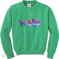 Ocean Sea Life Shark Kids Sweatshirt thumb 0