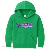 Ocean Sea Life Shark Kids Hoodie thumb 0