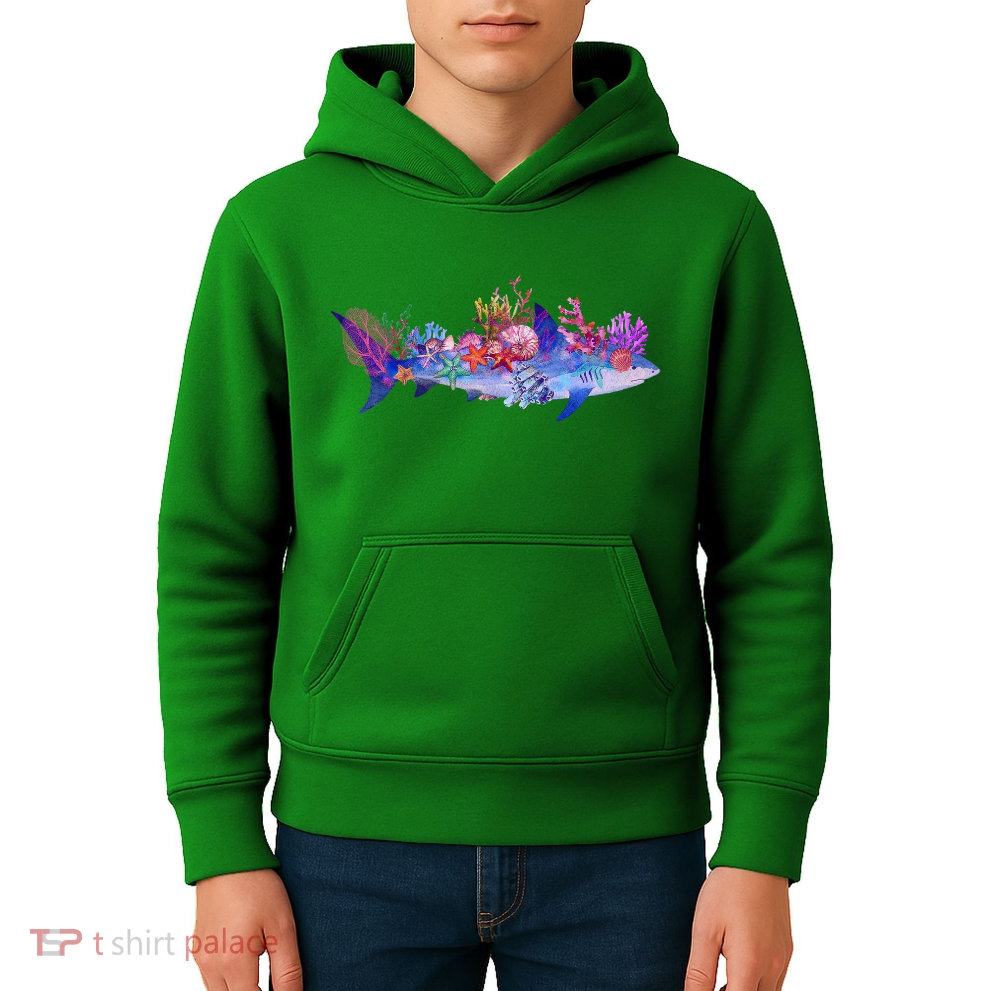 Ocean Sea Life Shark Kids Hoodie