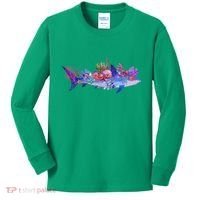Ocean Sea Life Shark Kids Long Sleeve Shirt thumb 0