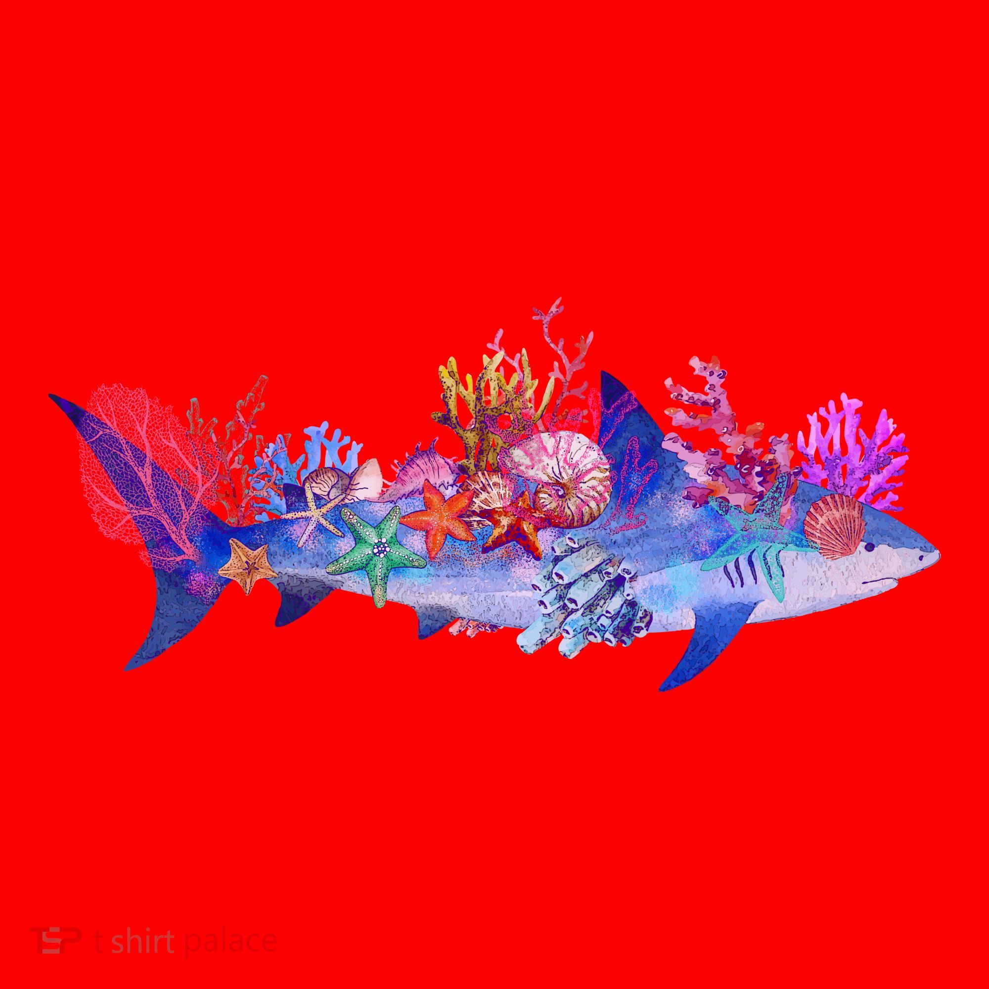 Ocean Sea Life Shark Santa Hat