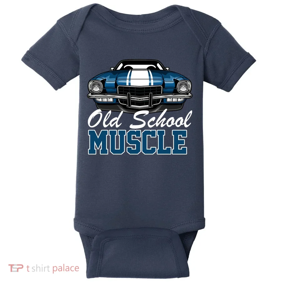 Old School Muscle Car Baby Bodysuit