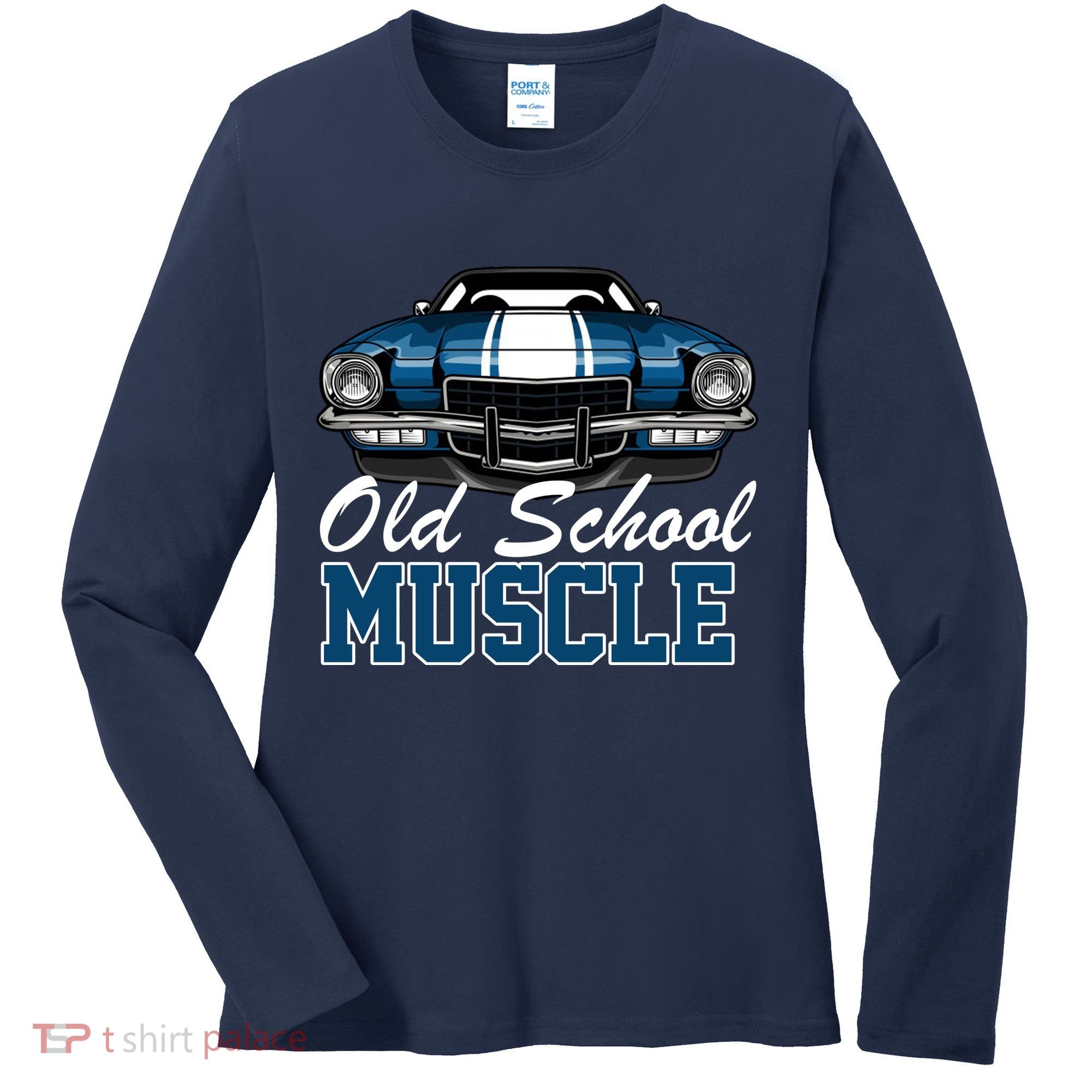 Old School Muscle Car Women's Long Sleeve Shirt