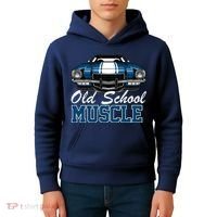 Old School Muscle Car Kids Hoodie thumb 4
