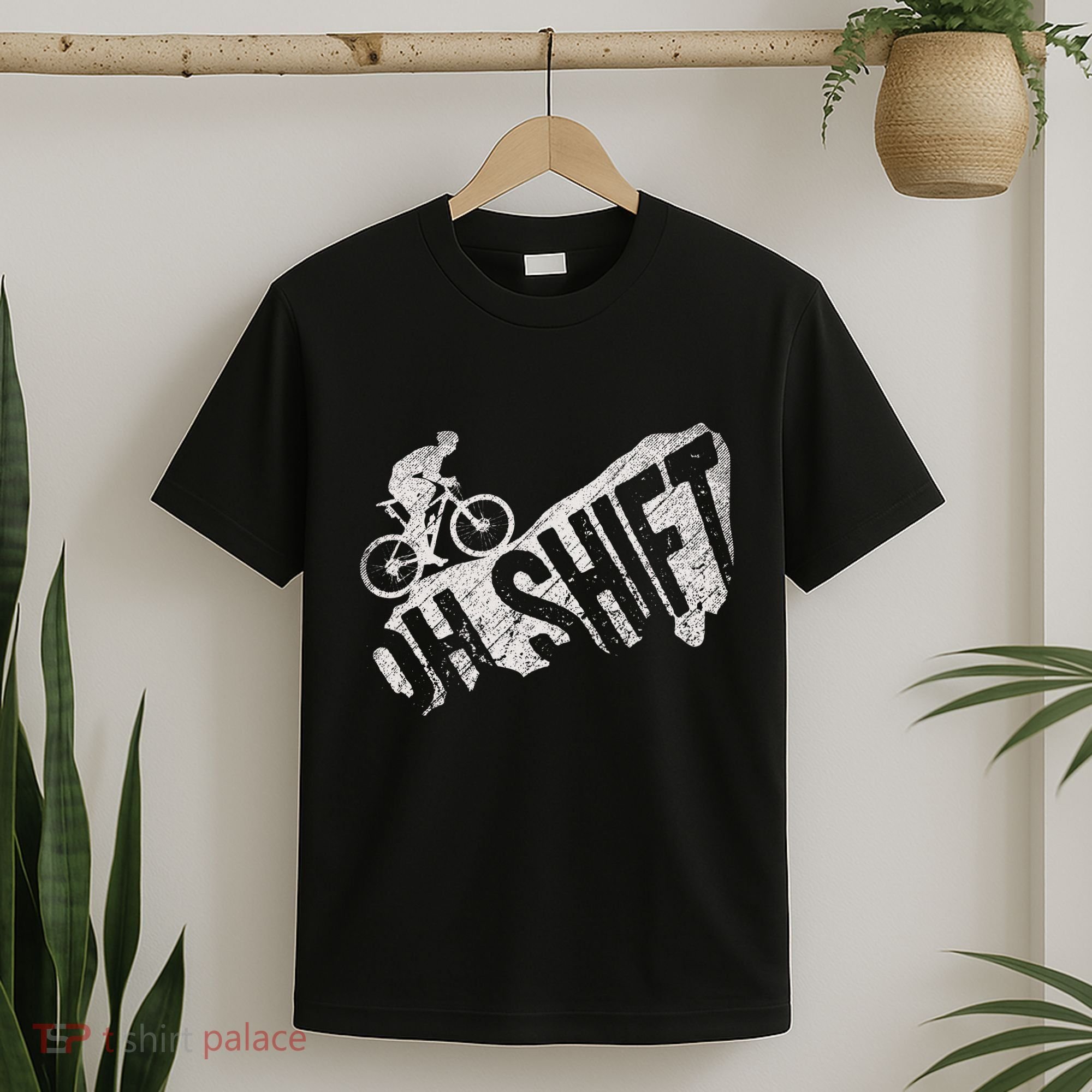 Oh Shift Mountain Biking Bicycle Bike Rider Cyclist T-Shirt