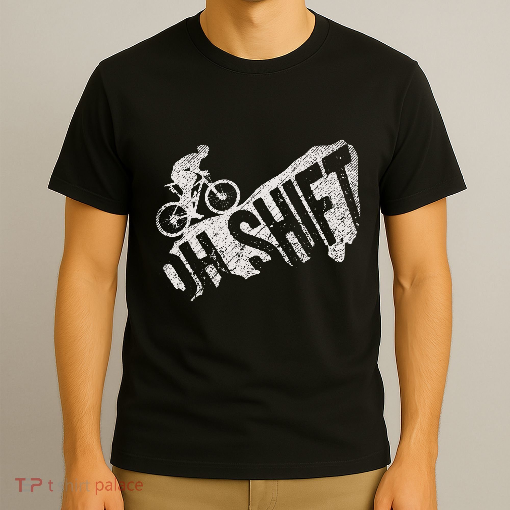Oh Shift Mountain Biking Bicycle Bike Rider Cyclist T-Shirt