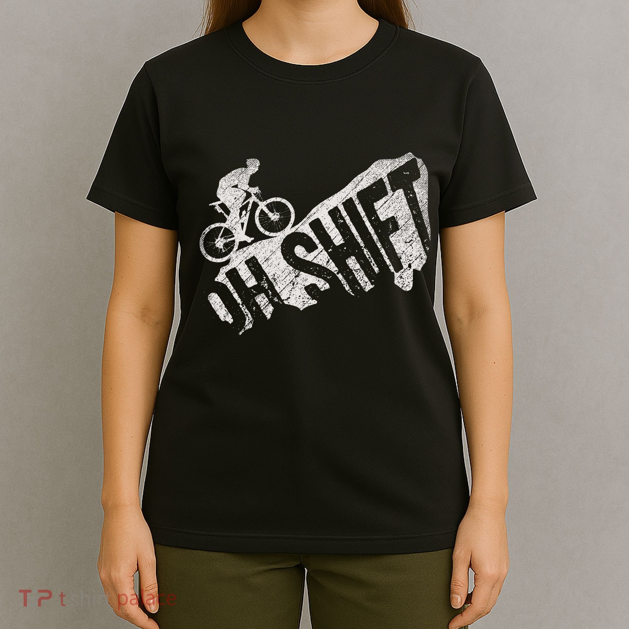 Oh Shift Mountain Biking Bicycle Bike Rider Cyclist T-Shirt