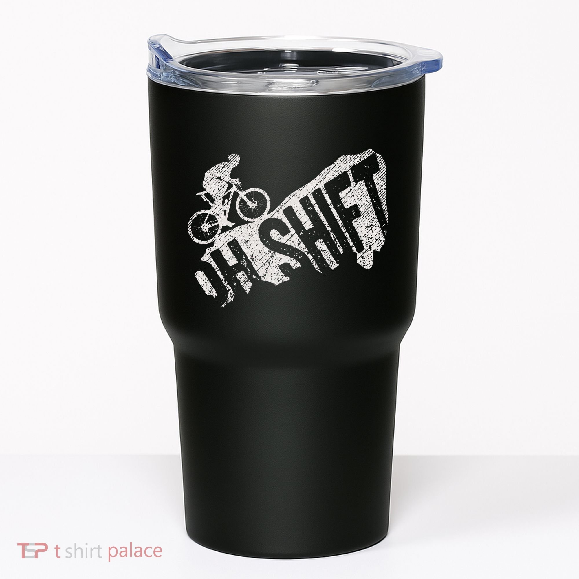Oh Shift Mountain Biking Bicycle Bike Rider Cyclist Tumbler