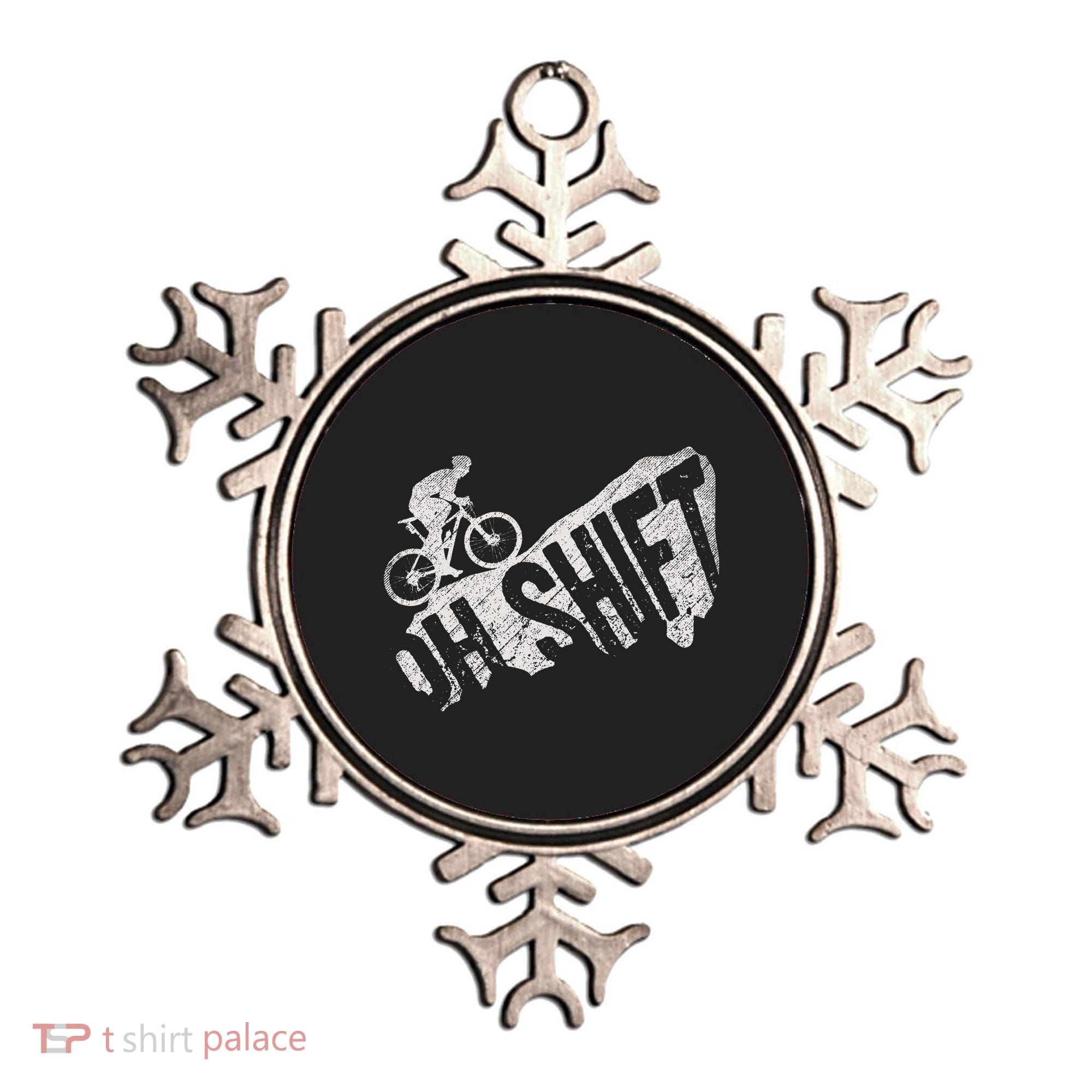 Oh Shift Mountain Biking Bicycle Bike Rider Cyclist Ornament