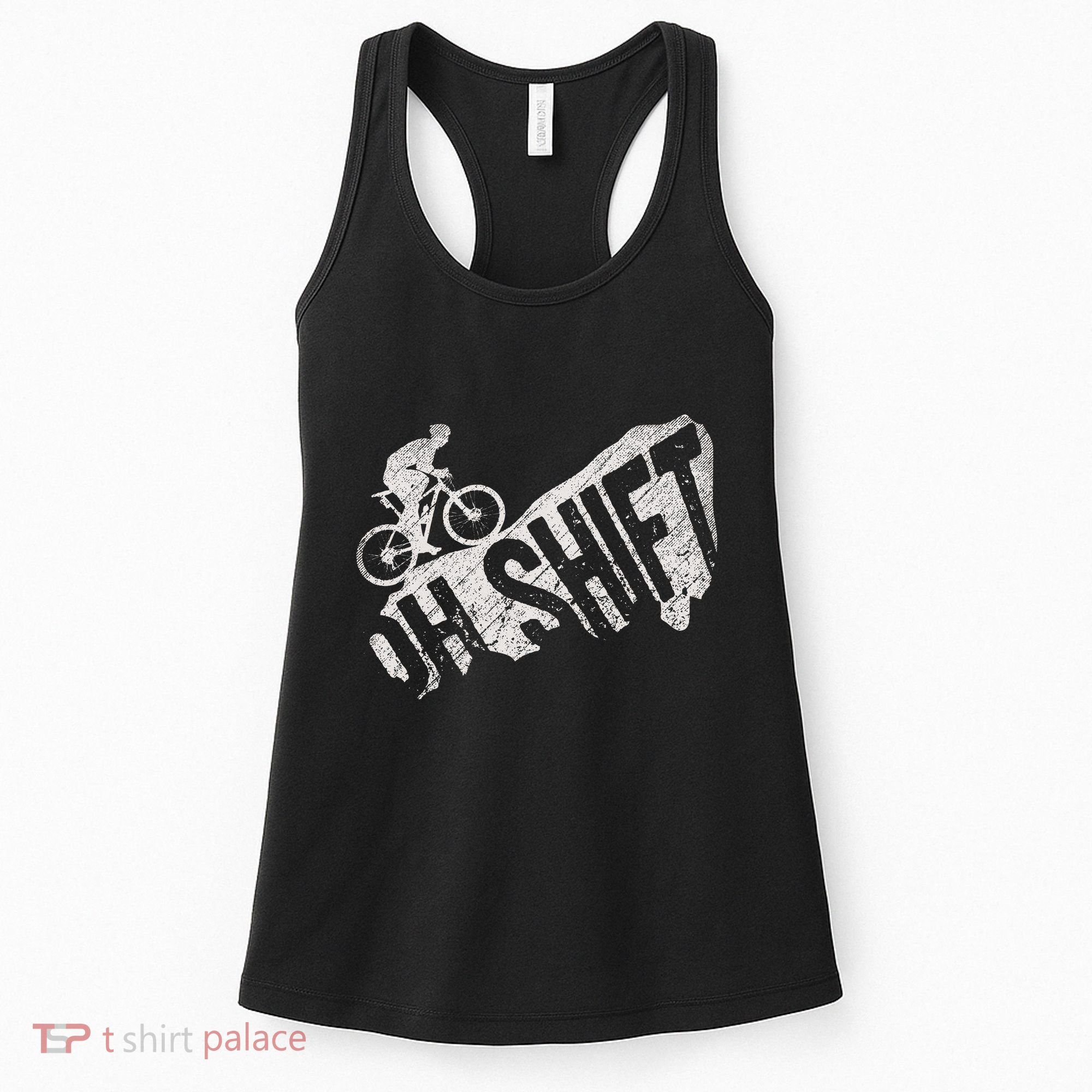 Oh Shift Mountain Biking Bicycle Bike Rider Cyclist Women's Tank Top