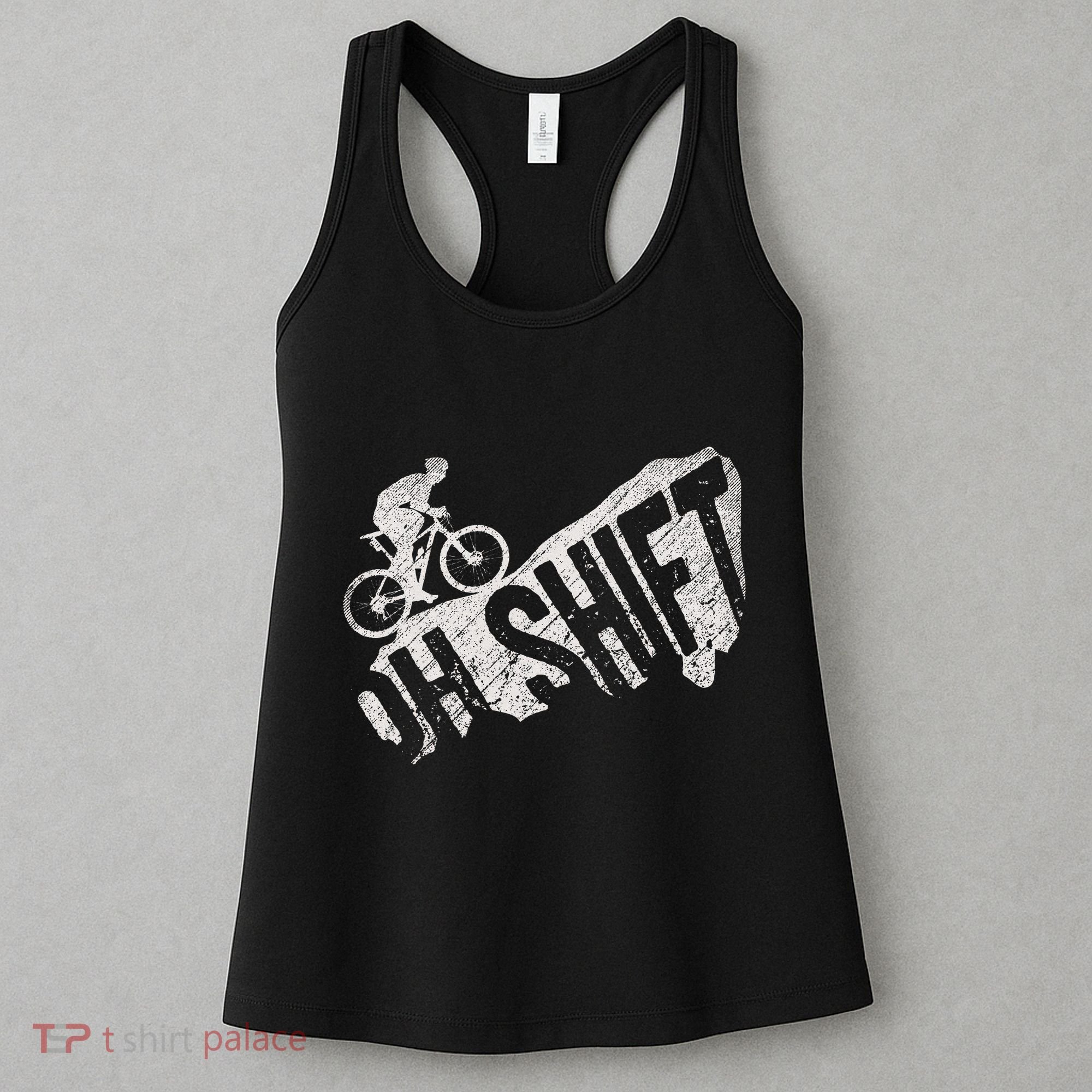 Oh Shift Mountain Biking Bicycle Bike Rider Cyclist Women's Tank Top
