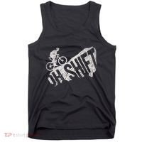 Oh Shift Mountain Biking Bicycle Bike Rider Cyclist Tank Top thumb 0