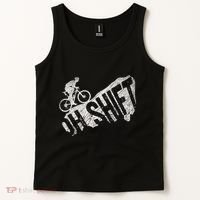 Oh Shift Mountain Biking Bicycle Bike Rider Cyclist Tank Top thumb 2