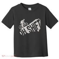 Oh Shift Mountain Biking Bicycle Bike Rider Cyclist Toddler T-Shirt thumb 0