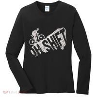 Oh Shift Mountain Biking Bicycle Bike Rider Cyclist Women's Long Sleeve Shirt thumb 0
