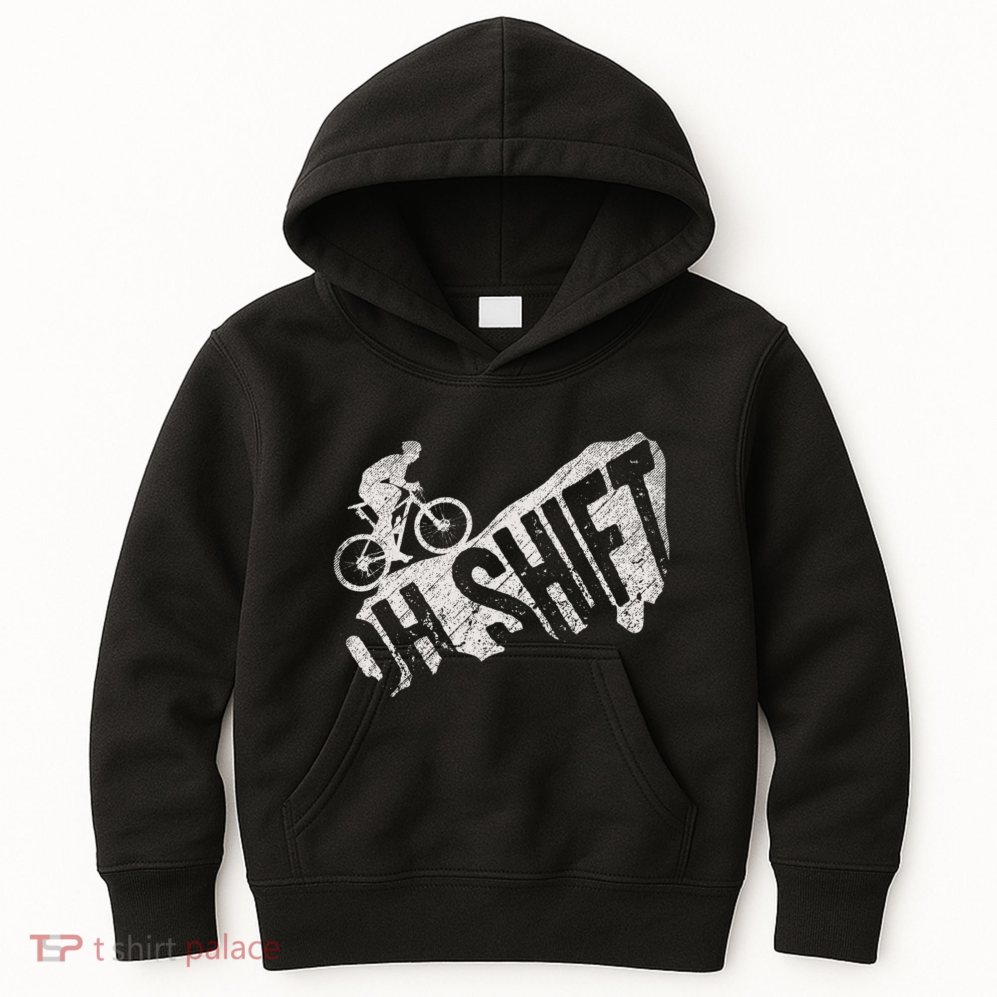 Oh Shift Mountain Biking Bicycle Bike Rider Cyclist Kids Hoodie