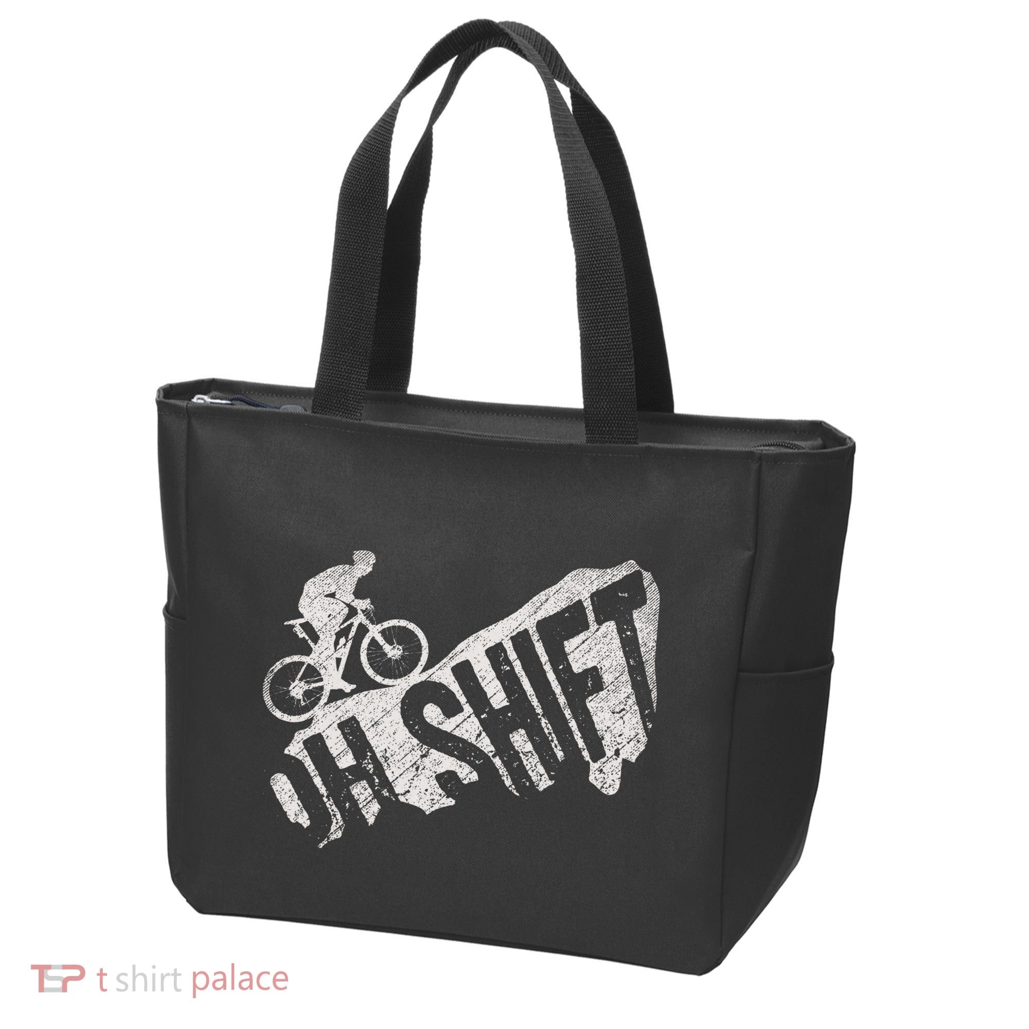 Oh Shift Mountain Biking Bicycle Bike Rider Cyclist Tote Bag