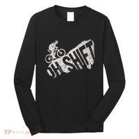 Oh Shift Mountain Biking Bicycle Bike Rider Cyclist Long Sleeve Shirt thumb 0