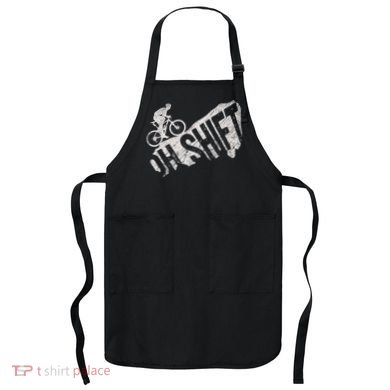 Oh Shift Mountain Biking Bicycle Bike Rider Cyclist Apron
