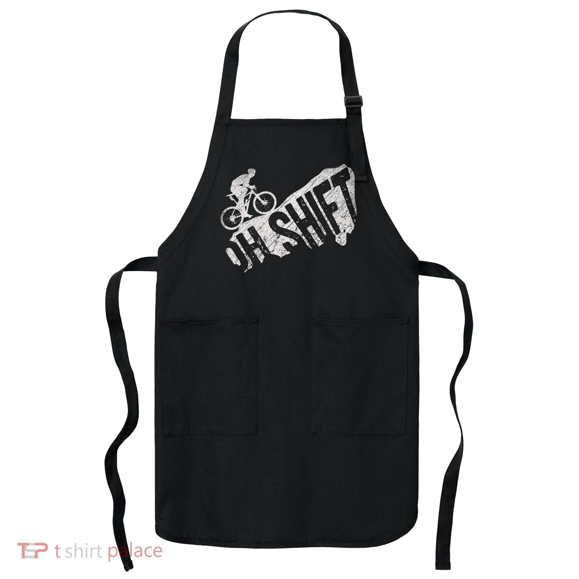 Oh Shift Mountain Biking Bicycle Bike Rider Cyclist Apron