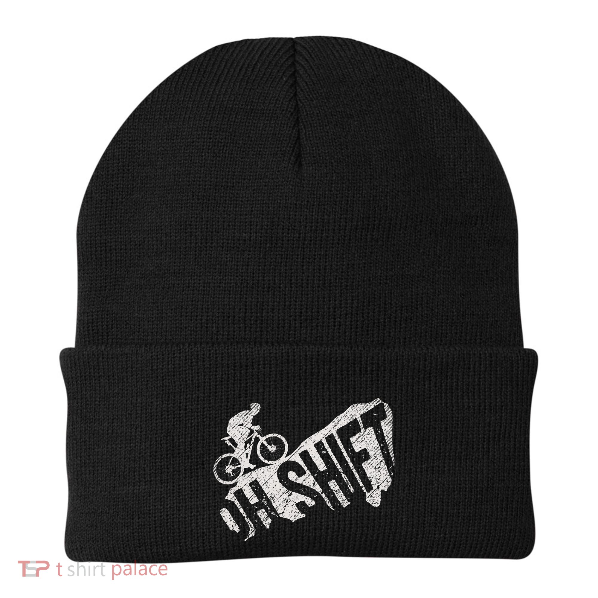 Oh Shift Mountain Biking Bicycle Bike Rider Cyclist Beanie