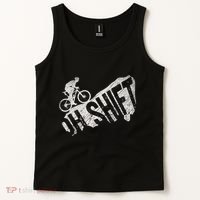 Oh Shift Mountain Biking Bicycle Bike Rider Cyclist Tank Top thumb 2