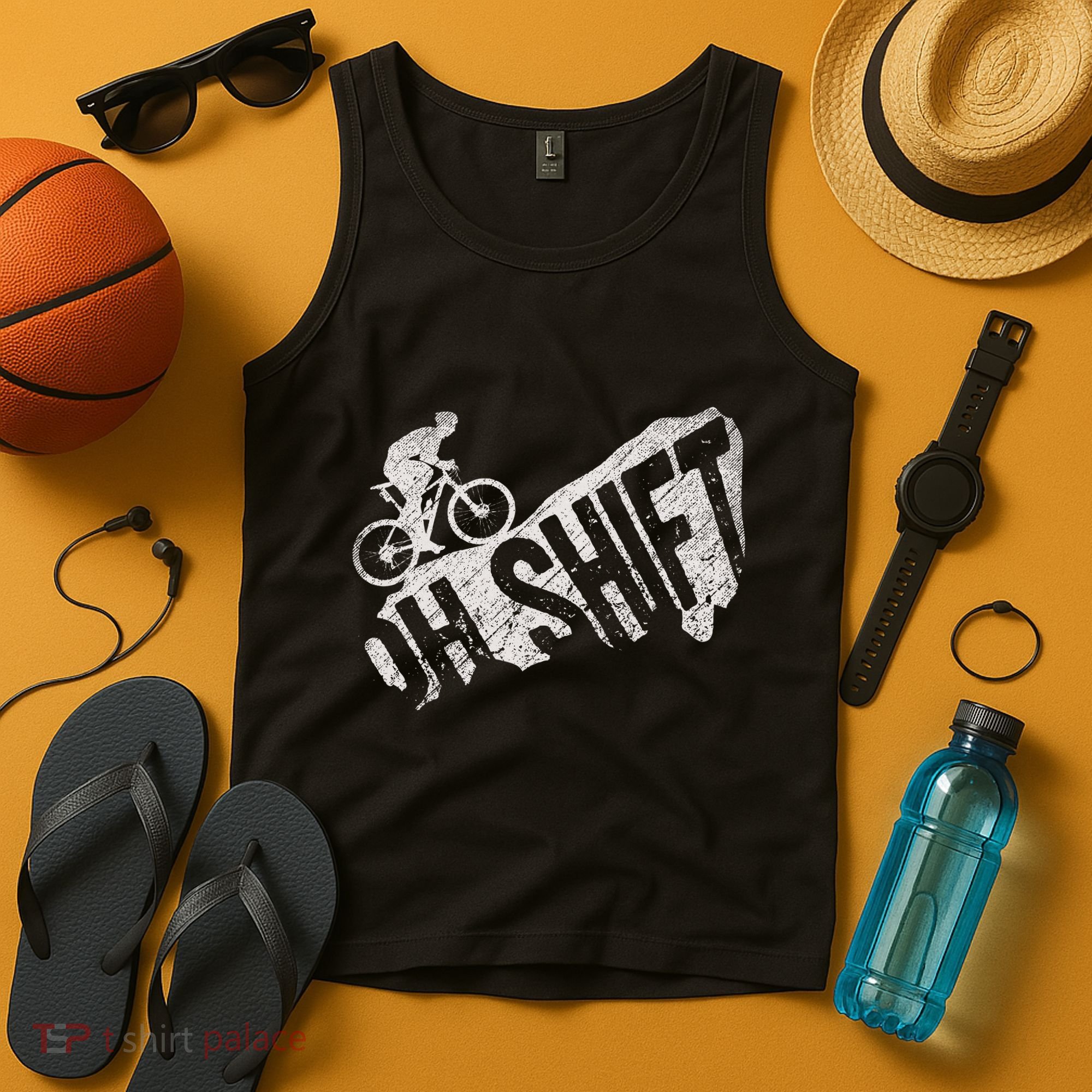 Oh Shift Mountain Biking Bicycle Bike Rider Cyclist Tank Top