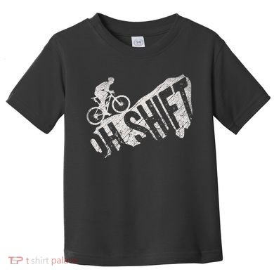 Oh Shift Mountain Biking Bicycle Bike Rider Cyclist Toddler T-Shirt