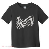 Oh Shift Mountain Biking Bicycle Bike Rider Cyclist Toddler T-Shirt thumb 0