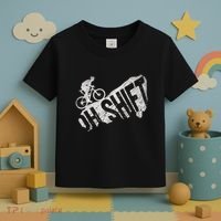 Oh Shift Mountain Biking Bicycle Bike Rider Cyclist Toddler T-Shirt thumb 3