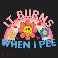 Oddly Specific Meme It Burns When I Pee Inappropriate Adult Hat thumb 2