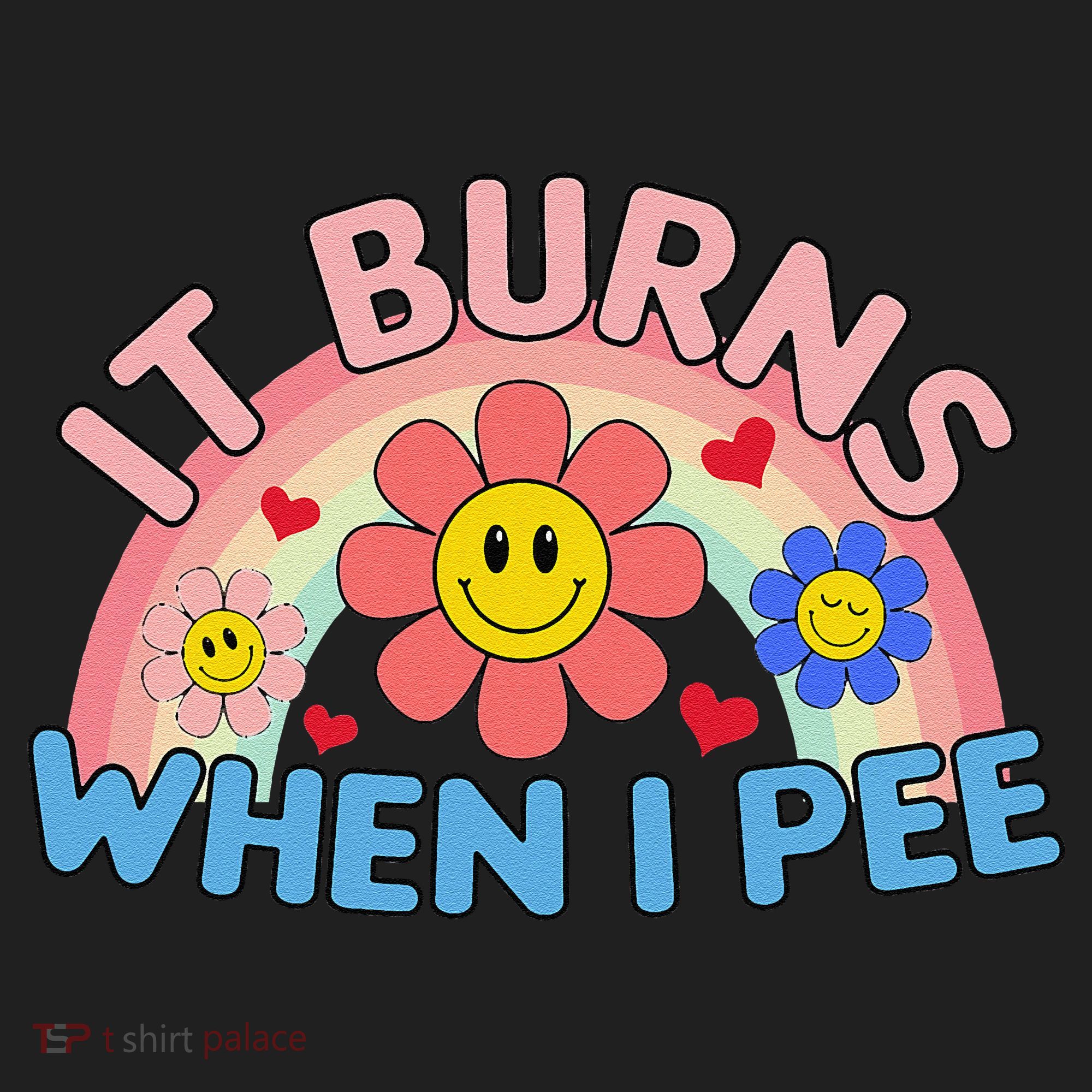 Oddly Specific Meme It Burns When I Pee Inappropriate Adult Hat