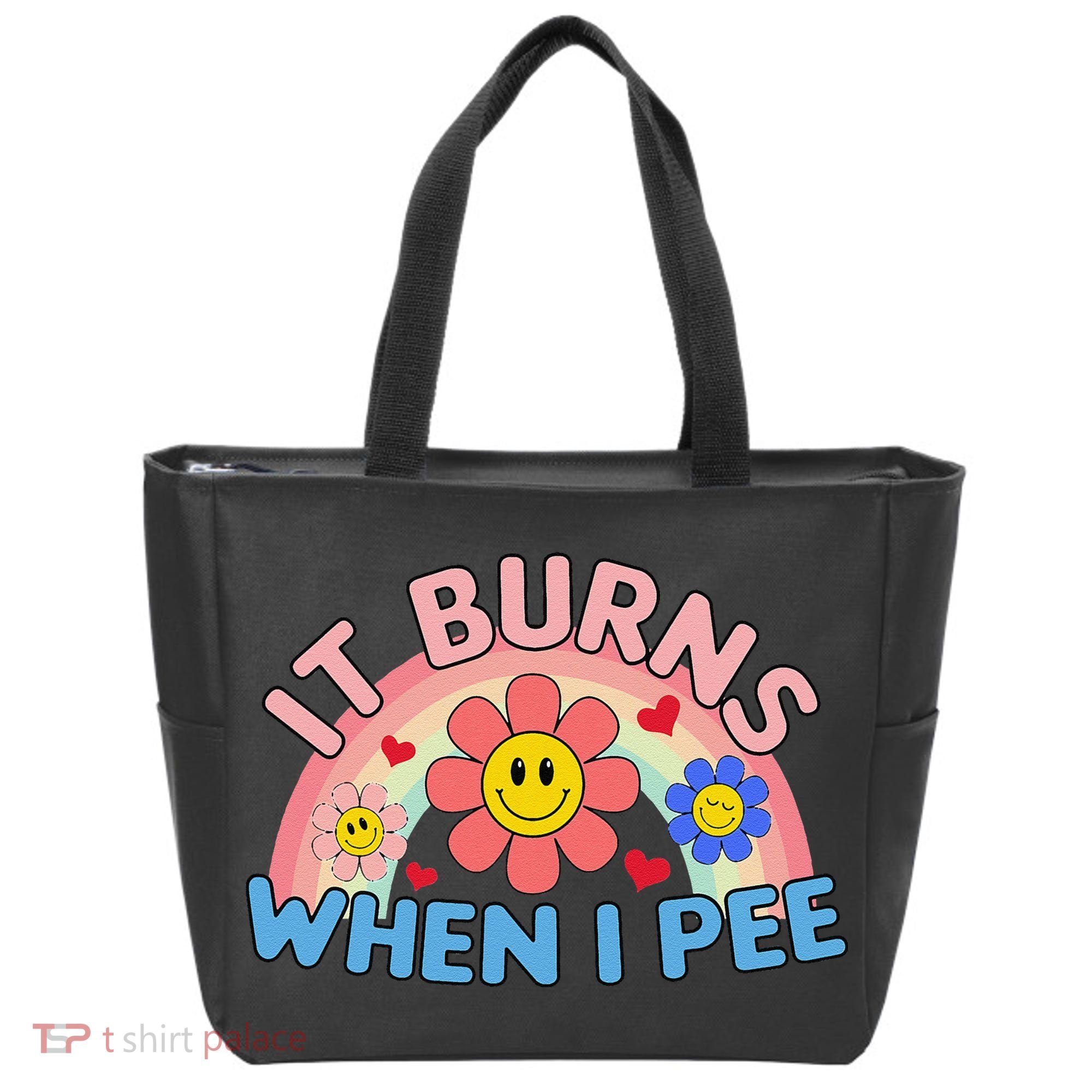 Oddly Specific Meme It Burns When I Pee Inappropriate Adult Tote Bag