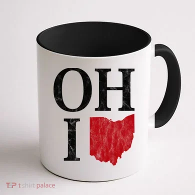 Ohio State Map Coffee Mug back