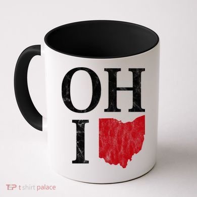 Ohio State Map Coffee Mug